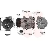 VAN WEZEL Kompressor, Klimaanlage 3700K608