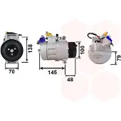 VAN WEZEL Kompressor, Klimaanlage 0600K328