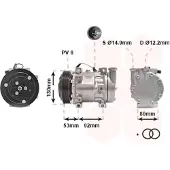 VAN WEZEL Kompressor, Klimaanlage 0100K009