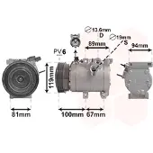 VAN WEZEL Kompressor, Klimaanlage 8200K341