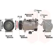 VAN WEZEL 4001K704 VCS12E Klimaanlage Klimakompressor passend für PEUGEOT 308 SW II 308 II 308 II SW Kasten / Kombi (LC) für CITROËN