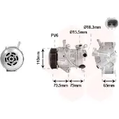 VAN WEZEL 5300K720 5TSE10C Klimaanlage Klimakompressor PAG 46 für TOYOTA Auris Kombi (E18) AURIS (NZE18, ZRE18) Corolla Limousine (E18, ZRE1)