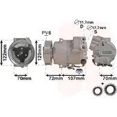 VAN WEZEL Kompressor, Klimaanlage *** IR PLUS *** 3700K595