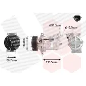 VAN WEZEL Kompressor, Klimaanlage 1501K700