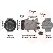 VAN WEZEL Kompressor, Klimaanlage 5301K701