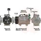 VAN WEZEL 5901K704 Klimaanlage Klimakompressor für VOLVO V50 (545) C30 (533) S40 II (544)
