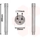 VAN WEZEL Trockner, Klimaanlage 1800d599 für FORD