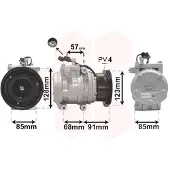 VAN WEZEL Kompressor, Klimaanlage 8300K145