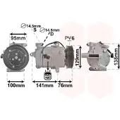 VAN WEZEL Kompressor, Klimaanlage *** IR PLUS *** 1800K417