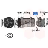 VAN WEZEL Kompressor, Klimaanlage *** IR PLUS *** 5800K050
