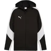 Puma teamEVOSTRIPE Kapuzenjacke Herren schwarz silber Gr 3XL