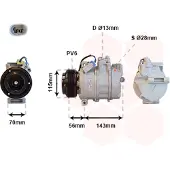 VAN WEZEL Kompressor, Klimaanlage 3700K357
