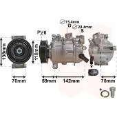 VAN WEZEL Kompressor, Klimaanlage 0300K401