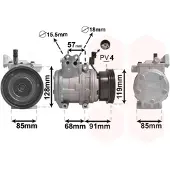 VAN WEZEL Kompressor, Klimaanlage 8300K155