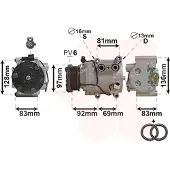 VAN WEZEL Kompressor, Klimaanlage *** IR PLUS *** 1800K171
