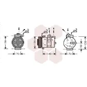 VAN WEZEL Kompressor, Klimaanlage 3700K327