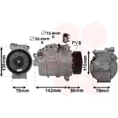 VAN WEZEL Kompressor, Klimaanlage 0600K496