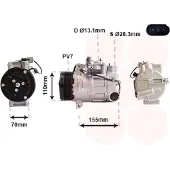 VAN WEZEL 3001K712 6SBU16C Klimaanlage Klimakompressor PAG 46 R134a passend für MERCEDES-BENZ GLK (X204)