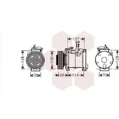 VAN WEZEL Kompressor, Klimaanlage 0700K112