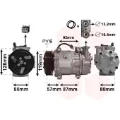 VAN WEZEL Kompressor, Klimaanlage *** IR PLUS *** 1800K468