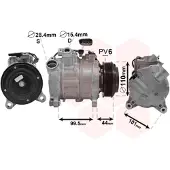 VAN WEZEL Kompressor, Klimaanlage 0600K493