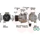VAN WEZEL Kompressor, Klimaanlage *** IR PLUS *** 2500K208