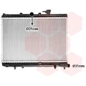 VAN WEZEL 83002050 Kühler Wasserkühler Motorkühler für KIA RIO Kombi (DC) RIO Stufenheck (DC)