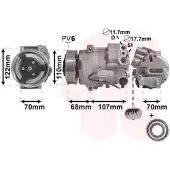VAN WEZEL Kompressor, Klimaanlage *** IR PLUS *** 3700K594