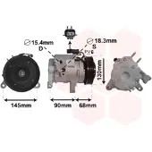 VAN WEZEL Klimakompressor 2100K133