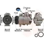 VAN WEZEL Kompressor, Klimaanlage *** IR PLUS *** 0600K415