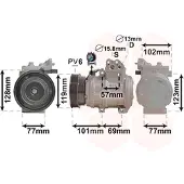 VAN WEZEL Kompressor, Klimaanlage 8300K146