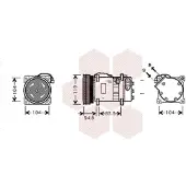VAN WEZEL Kompressor, Klimaanlage 5800K281