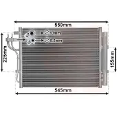 VAN WEZEL Kondensator, Klimaanlage 82005445