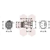 VAN WEZEL Kompressor, Klimaanlage 1800K082