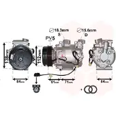 VAN WEZEL Klimakompressor 2500K275