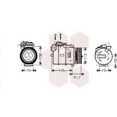 VAN WEZEL Kompressor, Klimaanlage 0600K329