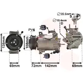 VAN WEZEL Kompressor, Klimaanlage 1800K603