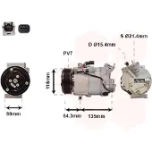 VAN WEZEL Kompressor, Klimaanlage 4300K394