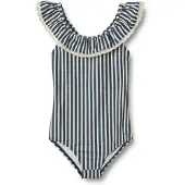 Wheat Badeanzug - UV40+ - Doris - Blue Stripe - - 5 Jahre (110) - Bademode