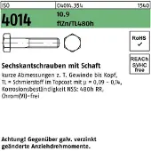 Industrial Quality Supplies Sechskantschraube ISO 4014 m.Schaft M 24 x 100 10.9 zinkbesch Gleitmittel flZnnc 480h-L