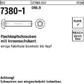 FAST-X Flachkopfschraube ISO 7380-1 m.Innensechskant M 8 x 12 010.9