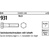 FAST-X Sechskantschraube DIN 931 m.Schaft M 16 x 110 10.9