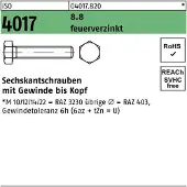 Bufab Sechskantschraube ISO 4017 VG M 16 x 40 8.8 feuerverzinkt