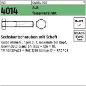 Industrial Quality Supplies Sechskantschraube ISO 4014 m.Schaft M 12 x 75 8.8 feuerverzinkt