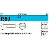 Hörger & Geßler Flachkopfschraube ISO 1580 m.Schlitz M 5 x 16 A 4