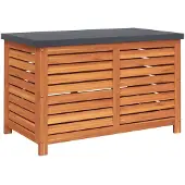 vidaXL Gartenbox 90x48x55 cm Massivholz Eukalyptus