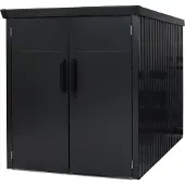 50nrth Westmann, Fahrradgarage "Velos 1" inkl. Boden, schwarz, 222 x 133 x 151 cm (L x B x H)