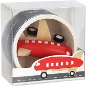 Nobrand Holzflugzeug mit Straßenband, 8mtr
