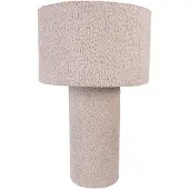 Clayre & Eef Tischlampe Ø 36x57 cm Grau Textil