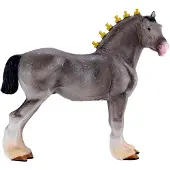 MOJO Spielzeugpferd Shire Horse grau - Spielfigur für Kinder